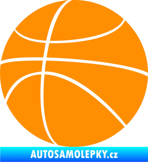 Samolepka Basketbalový míč 001 oranžová