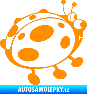 Samolepka Beruška 001 pravá oranžová