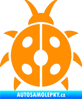 Samolepka Beruška 002 oranžová