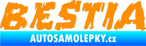 Samolepka Bestia oranžová