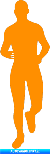 Samolepka Běžec 002 levá oranžová