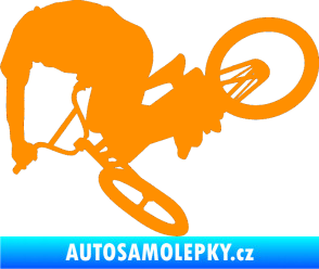 Samolepka Biker 001 levá oranžová