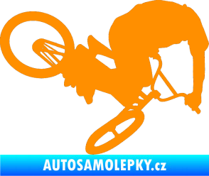 Samolepka Biker 001 pravá oranžová