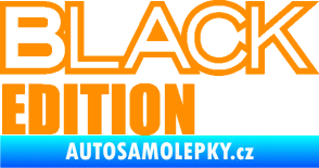 Samolepka Black edition oranžová