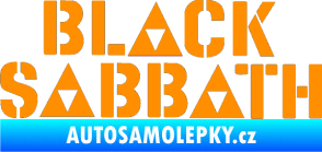 Samolepka Black Sabbath 001 oranžová
