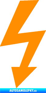 Samolepka Blesk 003 elektřina oranžová