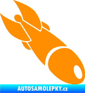 Samolepka Bomba 004 pravá oranžová