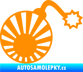 Samolepka Bomba 006 JDM pravá oranžová