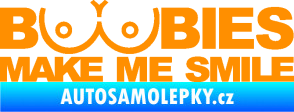 Samolepka Boobies 002  oranžová
