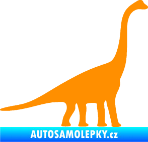 Samolepka Brachiosaurus 001 pravá oranžová