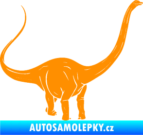 Samolepka Brachiosaurus 002 pravá oranžová