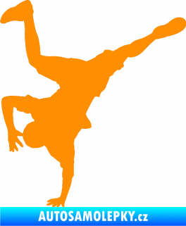 Samolepka Breakdance 001 levá oranžová