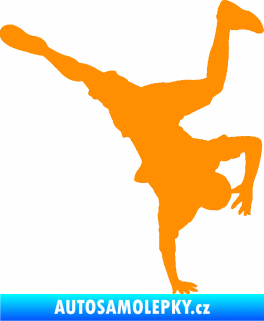 Samolepka Breakdance 001 pravá oranžová