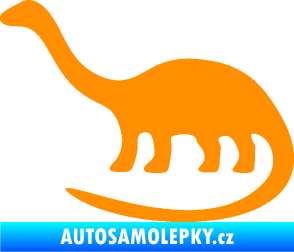 Samolepka Brontosaurus 001 levá oranžová