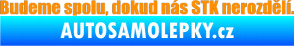 Samolepka Budeme spolu, dokud nás STK nerozdělí oranžová