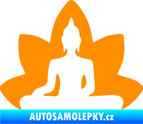 Samolepka Budha 003 levá  oranžová