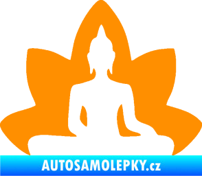 Samolepka Budha 003 pravá  oranžová