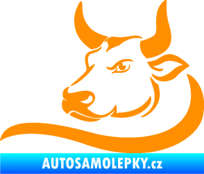 Samolepka Býk 008 levá oranžová