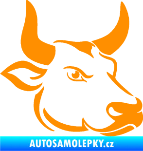Samolepka Býk 009 pravá oranžová