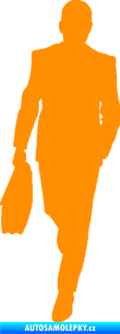 Samolepka Byznysmen 001 levá oranžová