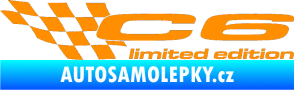 Samolepka C6 limited edition levá oranžová