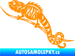 Samolepka Chameleon 003 levá oranžová
