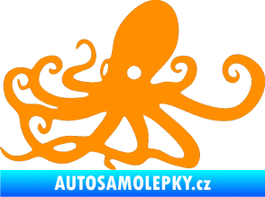 Samolepka Chobotnice 001 levá oranžová
