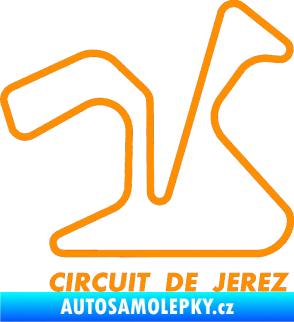 Samolepka Okruh Circuito de Jerez oranžová