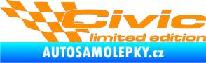Samolepka Civic limited edition levá oranžová
