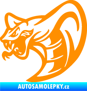Samolepka Cobra 007 levá oranžová