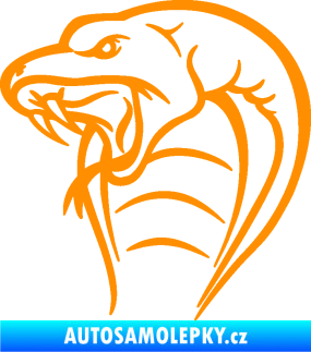 Samolepka Cobra 008 levá oranžová