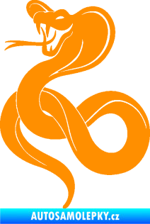 Samolepka Cobra 009 levá oranžová