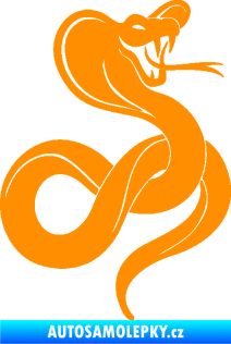 Samolepka Cobra 009 pravá oranžová