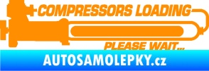 Samolepka Compressors loading pravá oranžová