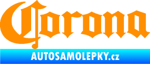 Samolepka Corona - drink korona oranžová