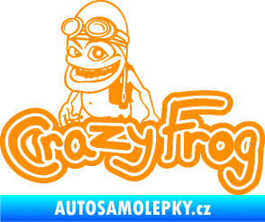 Samolepka Crazy frog 002 žabák oranžová