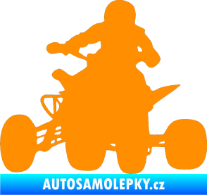 Samolepka Čtyřkolka 002 levá oranžová