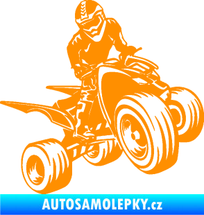 Samolepka Čtyřkolka 008 pravá oranžová