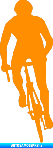 Samolepka Cyklista 006 levá oranžová