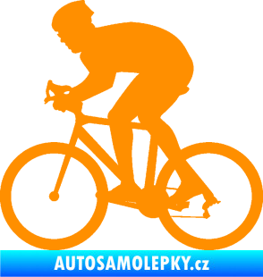 Samolepka Cyklista 008 levá oranžová