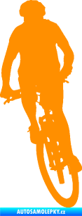 Samolepka Cyklista 010 levá oranžová