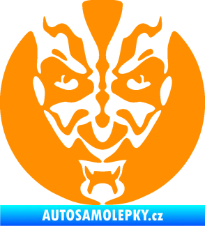 Samolepka Ďábel 001 oranžová