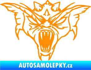 Samolepka Ďábel 003 pravá oranžová