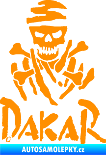 Samolepka Dakar 002 s lebkou oranžová