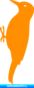 Samolepka Datel 001 levá oranžová