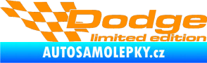 Samolepka Dodge limited edition levá oranžová
