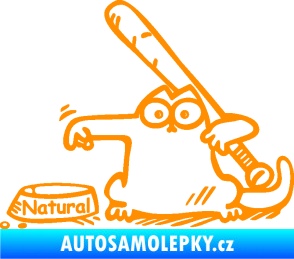 Samolepka Dolej natural levá oranžová