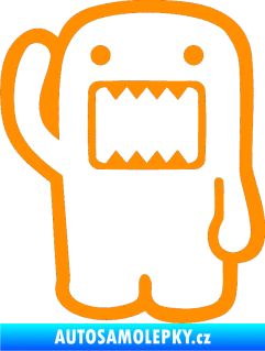 Samolepka Domo 001 levá hello oranžová