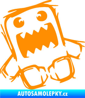 Samolepka Domo 009 levá crazy oranžová