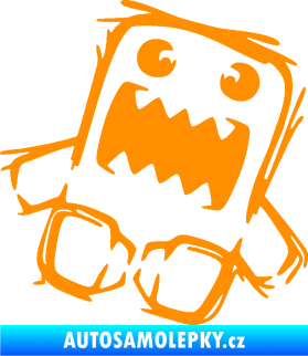 Samolepka Domo 009 pravá crazy oranžová